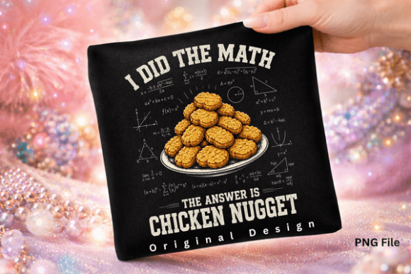 Funny Math Teacher Chicken Nugget PNG: The Ultimate Nerd Humor Design
