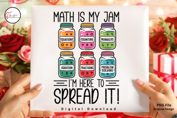Funny Math Teacher Math is My Jam PNG