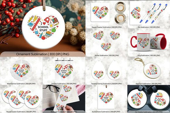 I Love School Stuff Sublimation PNG: A Practical Evaluation for Educators and Creators