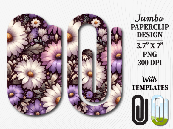Purple Daisy Floral Jumbo Paperclip: A Strategic Asset for Creative Workflows