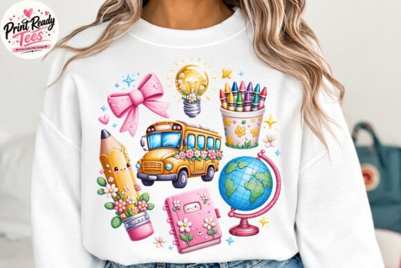 School Bus Teacher Life PNG for Fun Classrooms