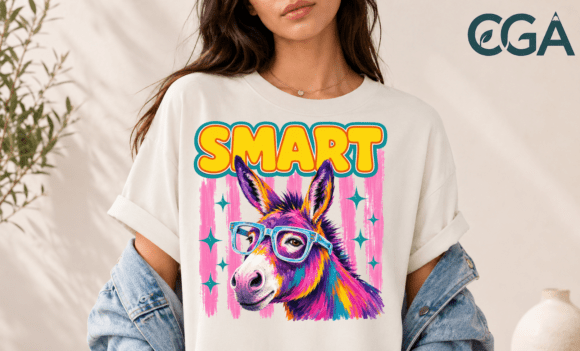 Smart Ass Colorful Donkey Pun Png