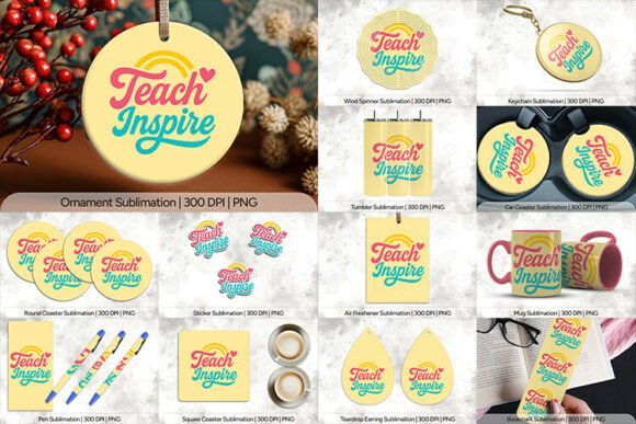 Teach Inspire Retro Sublimation Bundle: A Practical Toolkit for Educators and Creators